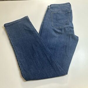 Lauren Jeans Co Ralph Lauren Classic Straight Leg Blue Denim Jeans Women Size 8